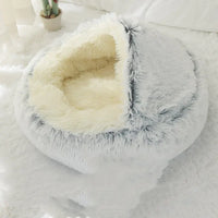 Fluffy Cozycave Dog Bed