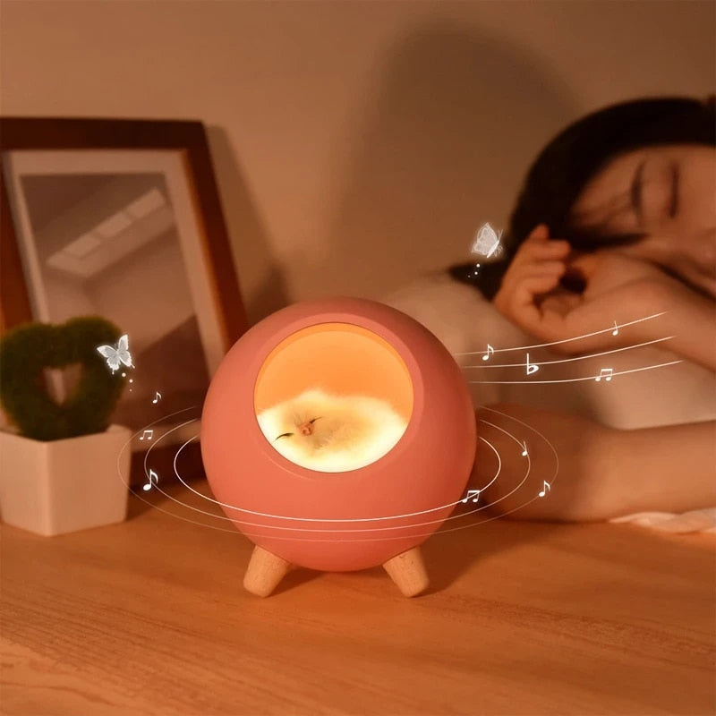 Napping Cat Lamp