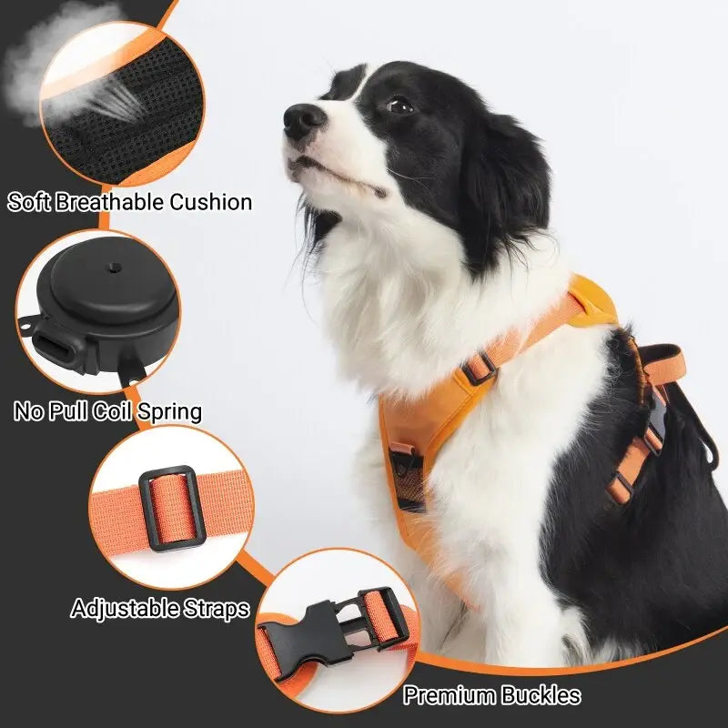 No Pull Adjustable Harness & Leash ™ (Free Training Guide)