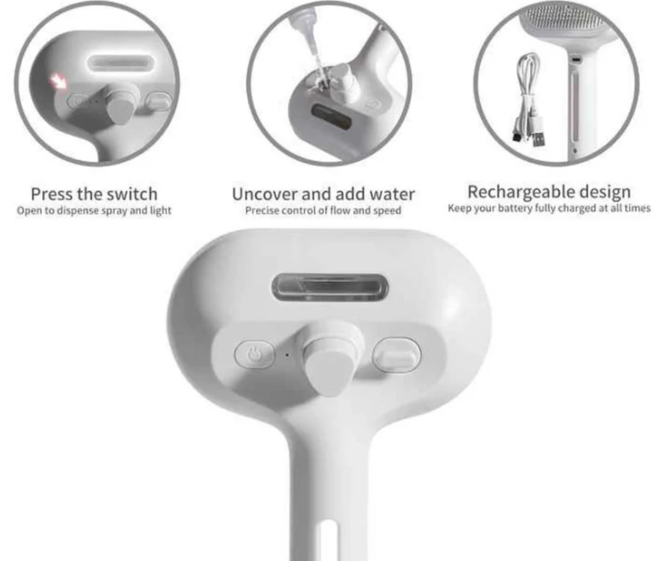 SteamGroom Pet Brush