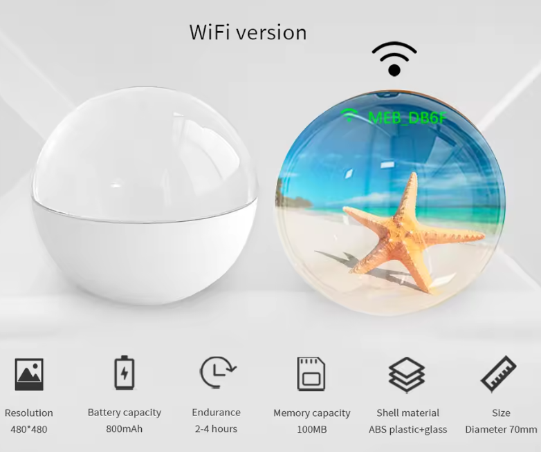 Custom Crystal Ball Video Player Display Screen – Tailored Paw